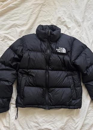 Чорний жіночій пуховик the north face в ідеальному стані, оригінал