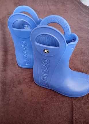Чоботи crocs c13 30-31 19-19.5 см гумові, резинові сапоги