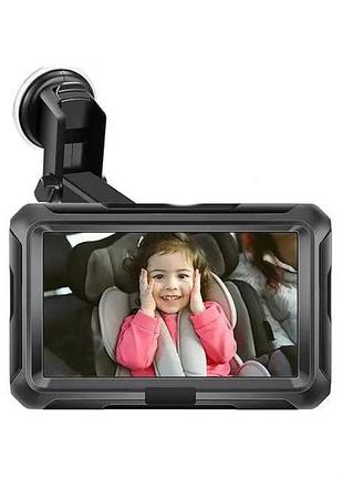 Автомобильная видеоняня baby car camera 4.3" — камера наблюдения за ребенком в машину