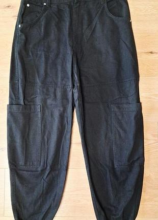 Брюки брюки мужские джоггеры широкие bershka, размер l - xl
