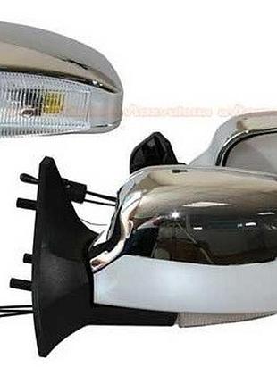 Дзеркало бічне 09/08/13-15 хром з поворотом зб 3109п chr/led (8шт/уп)