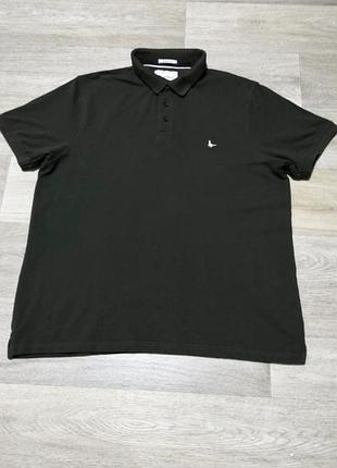 Мужская футболка поло jack wills , размер l-xl , хаки , 100% хлопок .