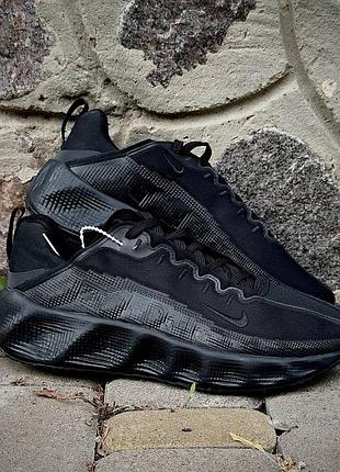 Nike ava rover | triple black | геометричний рельєф