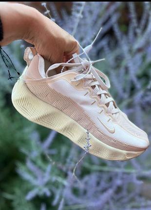 Nike ava rover | cream / blush / sand | жіночі | тональний образ | react-підошва