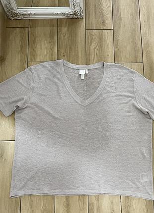Жіноча лляна футболка h&m xl