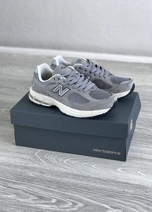 Мужские кроссовки серые легкие, new balance 2002 gray