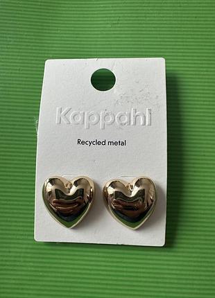 Сережки сердечка