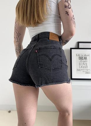 Шорти на високій талії levis ribcage