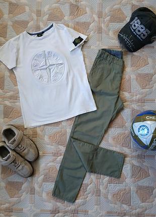Футболка для хлопчика з патчем stone island