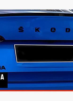 Спойлер dpt v-2 (черный глянец) для skoda octavia iv a8 2020- гг