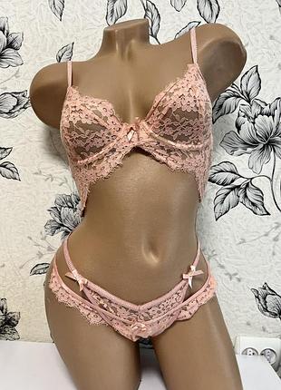 Комплект білизни колаборації for love & lemons and victoria’s secret xs