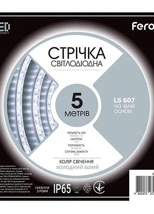 Светодиодная лента feron ls607 12в 14.4вт/м 5500k