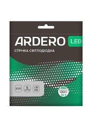 Светодиодная лента ardero ls812ard pro 24в 13.5вт 3000k