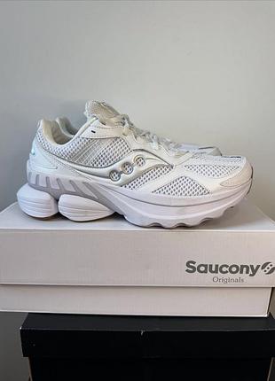Оригинальные унисекс кроссовки saucony grid nxt white s70797-4 новое состояние 42.5 р