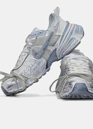 Nike runtekk v2k white blue custom