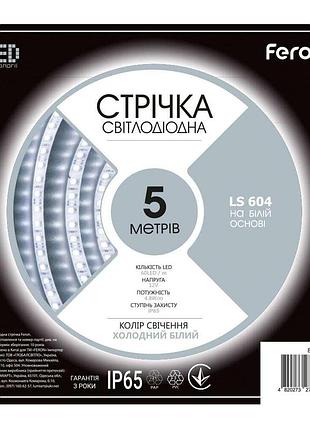Світлодіодна стрічка feron ls604 12в 4.8вт/м 5500k