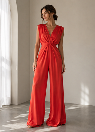 Стильний кораловий комбінезон river island