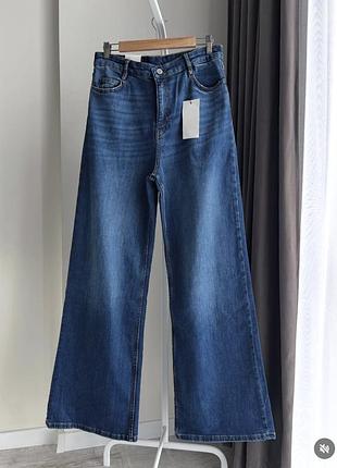 Джинси zara wide leg zw collection