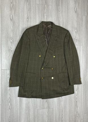 Lanvin 2-button sport coat blazer men’s gold button vintage wool/cashmere піджак