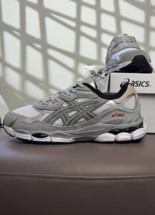Женские кроссовки asics gel-nyc grey white