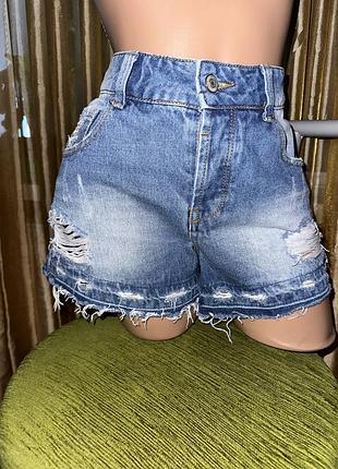 Denim co 38 базові якісні джинсові жіночі шорти цупкі