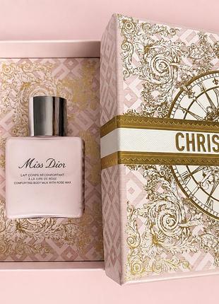 Молочко для тіла dior miss dior comforting body milk with rose wax