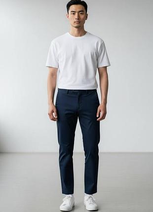 Оригінальні чоловічі штани uniqlo розмір s m темно-сині штани юникло повсякденні casual джинси a1