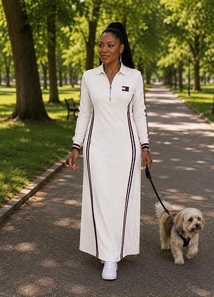 Спорт платье макси tommy