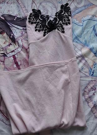 Платье длинное с кружевом y2k coquette lolitta vintage grunge dollskill нежно розовое платье облегающее винтаж готика прямое приталенное