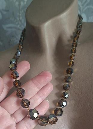 Коллекционное винтажное колье aurora borealis (ab), западная нитечка, 1950–1960-ти годы