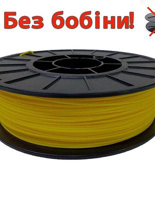 Pla филамент нить пластик для 3d принтера pochatok filament 1,75 мм желтый люминесцентный 0.3 без бобины (19118)