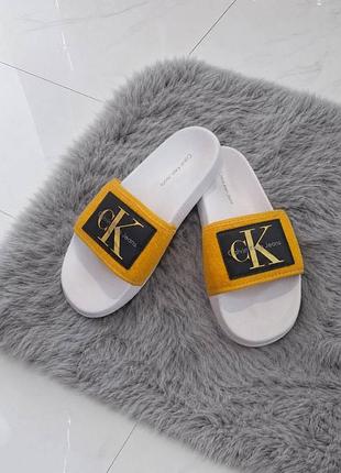 Стильні шлепанці  бренд calvin klein jeans. р. 35, устілка 24 см
