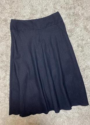 Довга лляна спідниця m&s, eur38