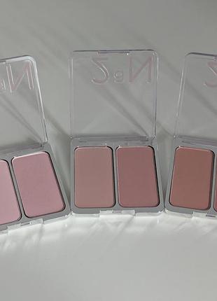 Корейские румяна 2an dual cheek blush 3 шт