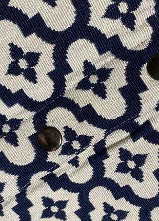 Міні спідниця на кнопках topshop жаккард, eur42