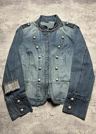 Гусарський, наполеон, джинсовий джекет. archive, vintage, avantgarde denim jacket