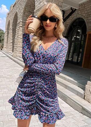 Жіноча сукня zara з квітковим принтом розмір м/л