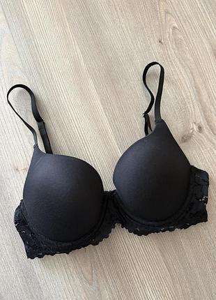 Чорний класичний бюстгальтер з мереживом primark