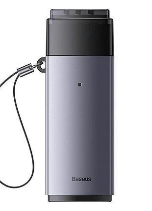 Кардрідер baseus lite series usb-a to sd/tf card reader grey