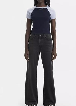 Жіночі джинси levis 94 baggy wide leg womens jeans сірі широкі оригінал