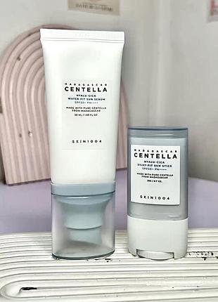 Сонцезахисний крем, крем-стік спф spf hyalu-cica water-fit sun serum spf50+ pa++++ , hyalu-cica silky-fit sun stick spf50+ pa++++