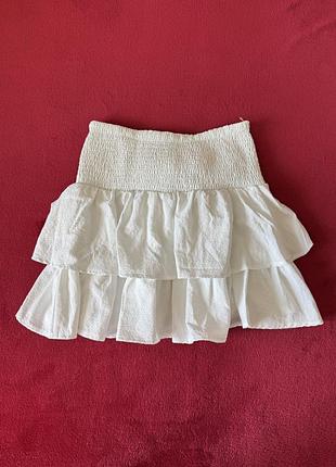 Белая юбка с бантиком shein coquette y2k
