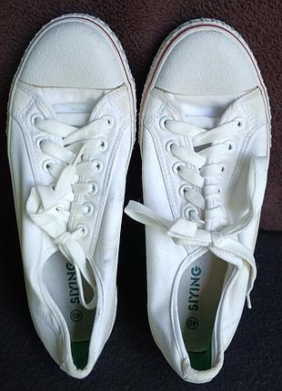 Кеды женские, белые,  siying, 40