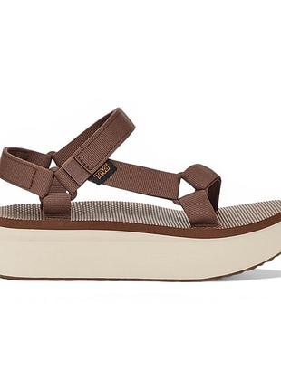 Жіночі босоніжки на платформі teva flatform universal коричневі 38 розмір