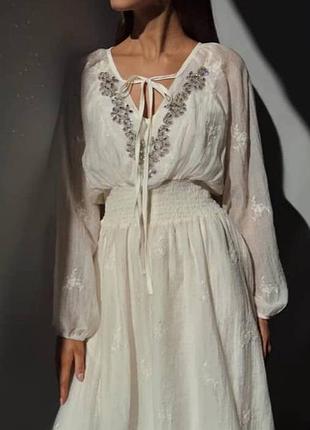 Сукня біла, святкова сукня, літня сукня