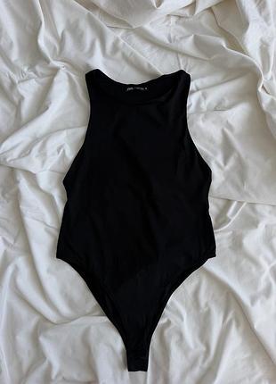 Базовий бесшовний боді zara з поліаміду