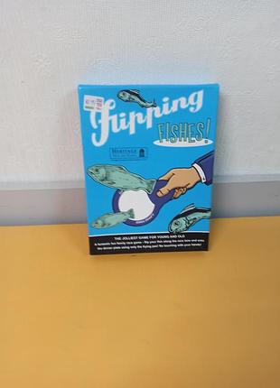 Настольная игра «flipping fishes» от бренда heritage, семейная игра на ловкость.