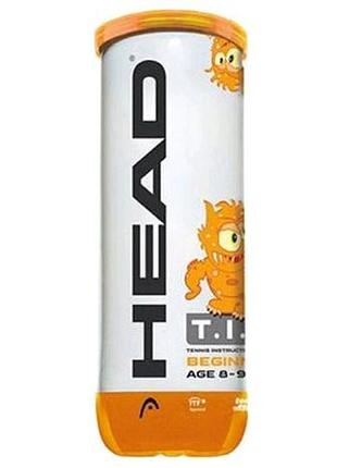 М'ячі для тенісу head tip orange 3b банка