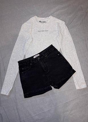Джинсовые шорты pull bear