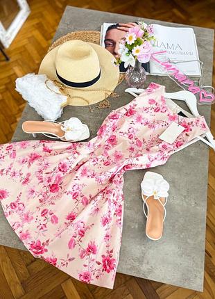 Бавовняна сукня zara з шортиками💗